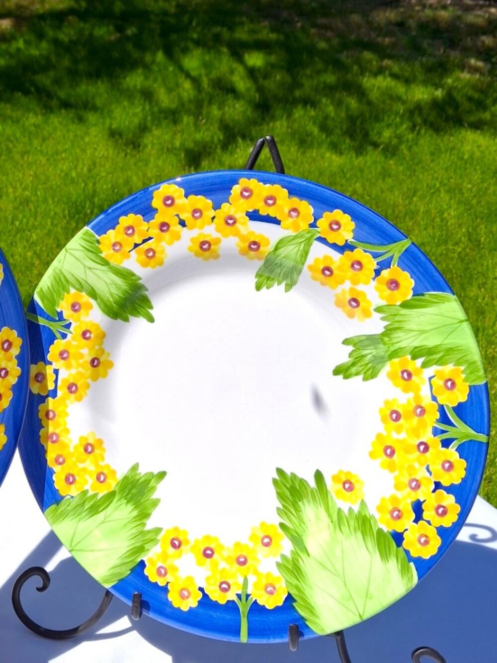 Vintage Studio Nova 2 Dinner Plates 1 Salad Plate Morning Song Pattern